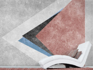 מדבקת טפט | שן שחורה כחולה ופסים