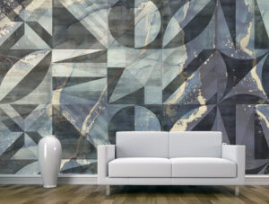 מדבקת טפט | שיש וצורות אבסטרקטיות