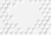 מדבקת טפט | משושי 3D לבנים