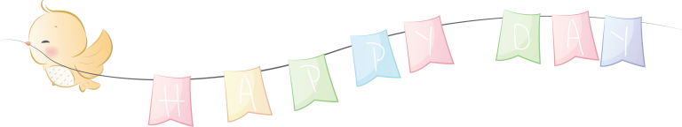 מדבקת קיר | ציפור יום טוב