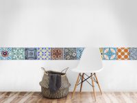 מדבקת בורדר | אריחים צבעוניים