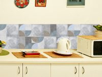 מדבקות אריחים | אריחי אבן גוונים עדינים