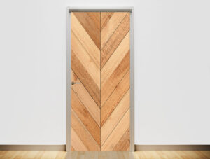 טפט לדלת | דלת עץ חצים כלפי מטה