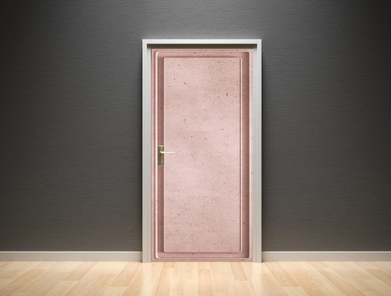 טפט לדלת | בטון ורדרד