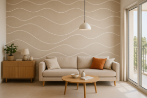 הכניסו תנועה ואלגנטיות לחלל שלכם עם טפט גלי מודרני ומרהיב.