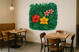 שלבו את היופי של הטבע בביתכם בעזרת מדבקת קיר צבעונית זו. בחרו את הגוון והגודל המועדפים עליכם באתר.