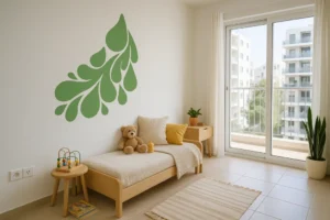 העניקו לחדר שלכם מראה רענן ואלגנטי עם מדבקת קיר בצורת טיפות במגוון צבעים וגדלים.