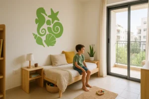 הפכו את חדר האמבטיה שלכם לגן עדן ימי עם מדבקות קיר בעיצובים ימיים וקחו בהם חלק בבחירת הצבע והגודל המושלם.