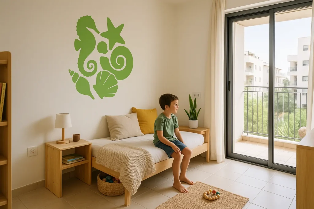 מדבקות קיר ויניל ימיות בעיצובים שונים