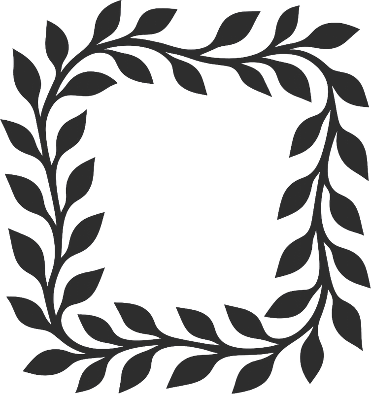 מדבקת עלים דקורטיבית לחדר מגורים