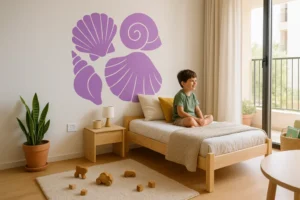 הכניסו את קסם הים לחדר עם מדבקות צדפים מעוצבות, זמינות במגוון צבעים וגדלים לבחירתכם.