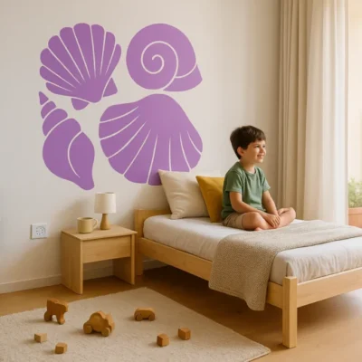 מדבקות קיר ויניל פרימיום - צדפים