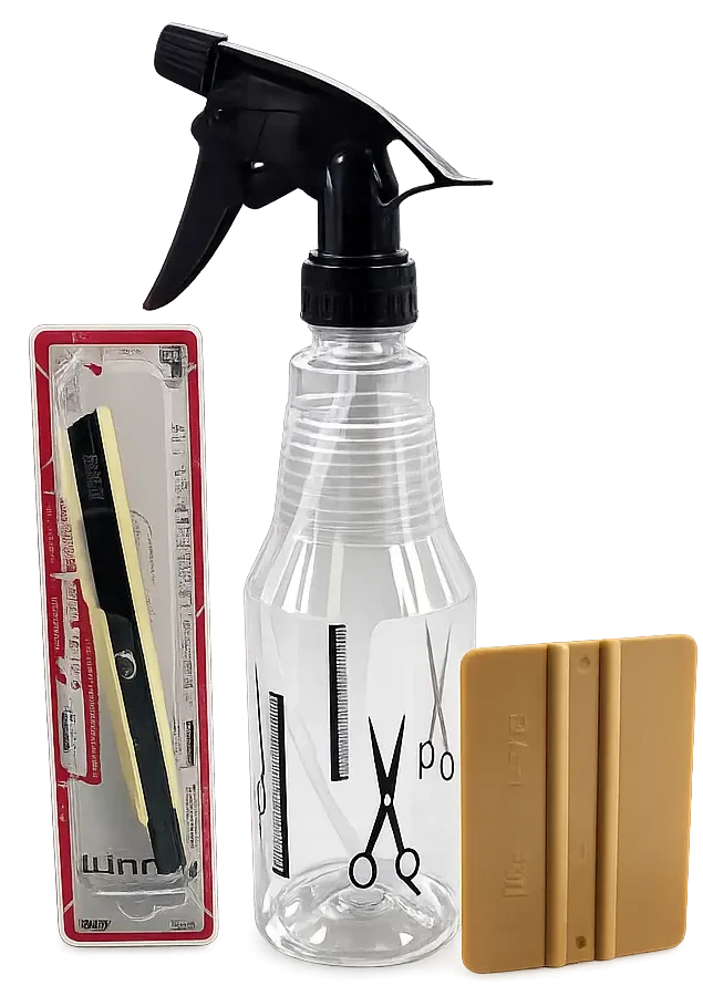 סט הדבקה מלא – סכין חיתוך יפני + ספריי + כרטיס הידוק 3M