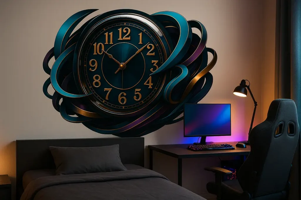 שדרגו את חלל המגורים עם מדבקת שעון צבעונית ומרהיבה בקלות ובמהירות. בחרו את הגודל והצבע המועדפים באתר.