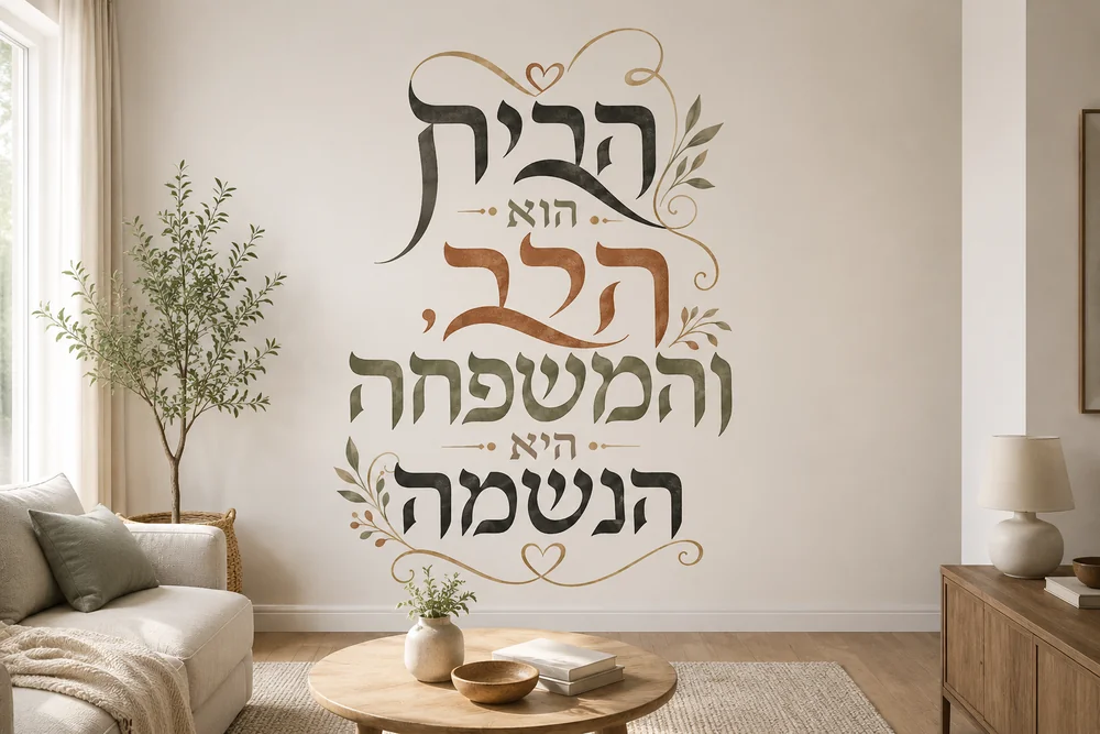 הרמוניה טיפוגרפית לבית ולמשפחה