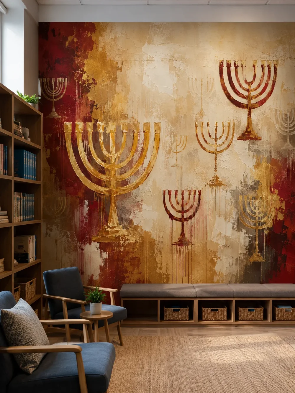 מנורות חנוכייה מופשטות