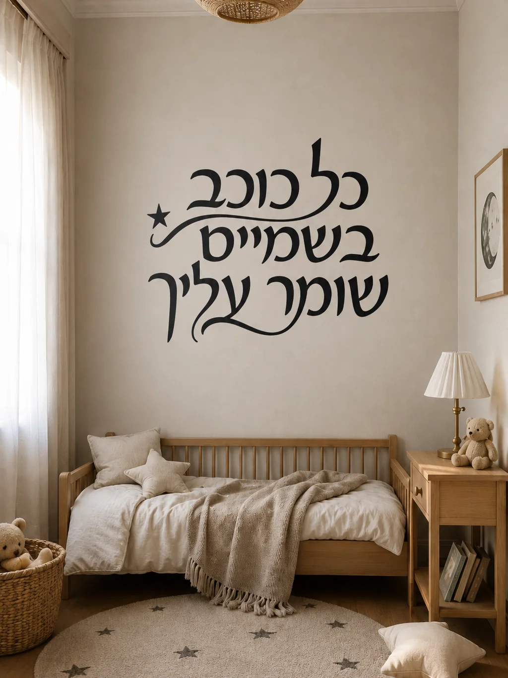 קליגרפיה עברית עם כוכב