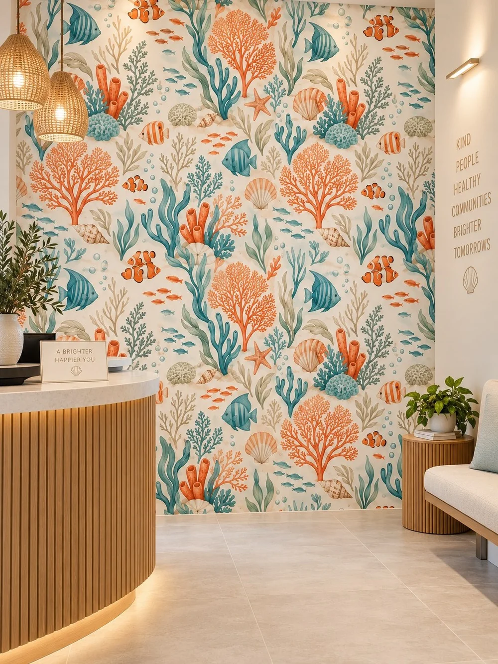 נוף תת-ימי של שונית אלמוגים